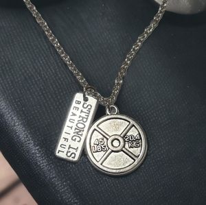 Fitness/Weightlifting Motivational/Inspirational Necklace | New without tag